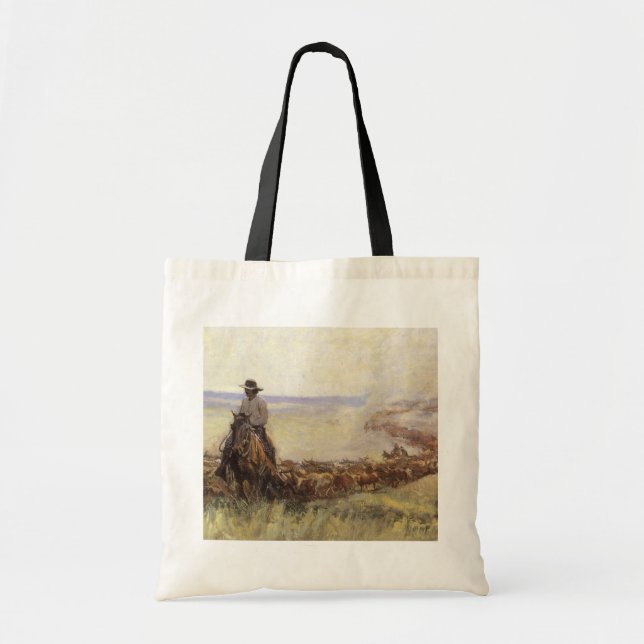 Trail Herd to Wyoming by WHD Koerner Tygkasse (Framsidan)