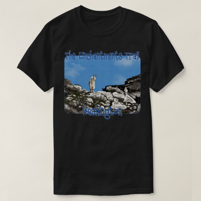 Trail Mountain Goats Washington T Shirt (Design framsida)