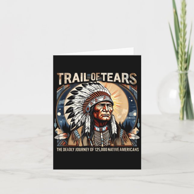 Trail of Tears Memorial Native American Kort (Framsida)