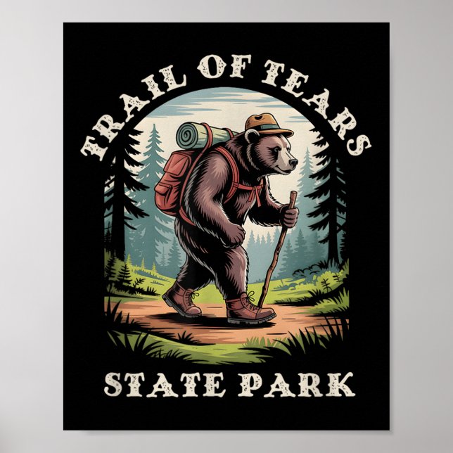 Trail Of Tears State Park, Missouri Mountains Hiki Poster (Framsidan)
