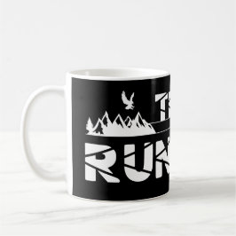 Trail Running Adler Berge Wald Schuhe Profil Kaffemugg