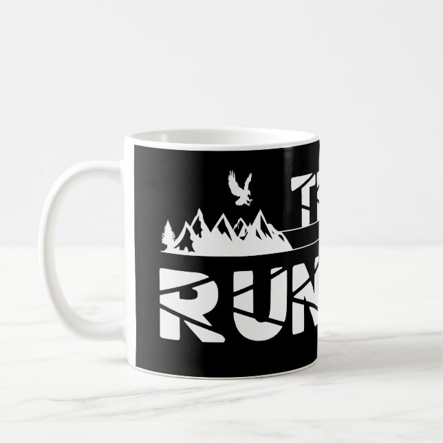 Trail Running Adler Berge Wald Schuhe Profil Kaffemugg (Vänster)