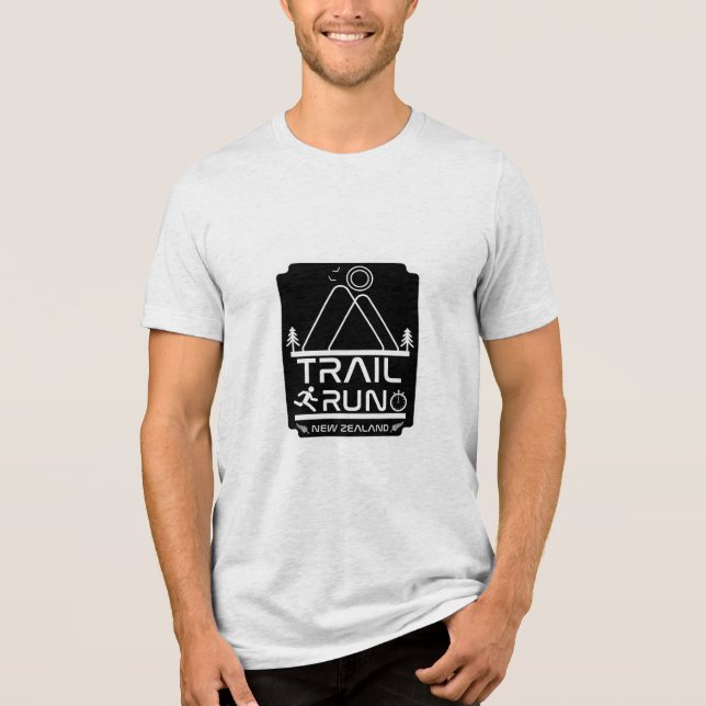 Trail Running New Zealand T Shirt (Framsida)