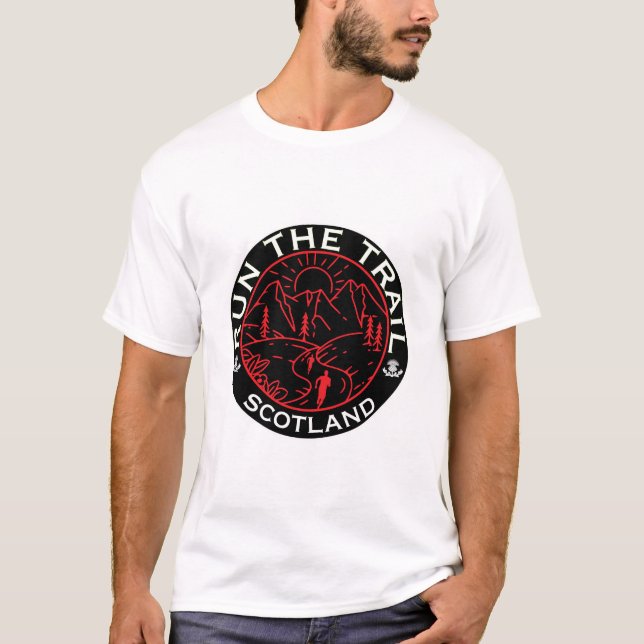 Trail Running Scotland T Shirt (Framsida)