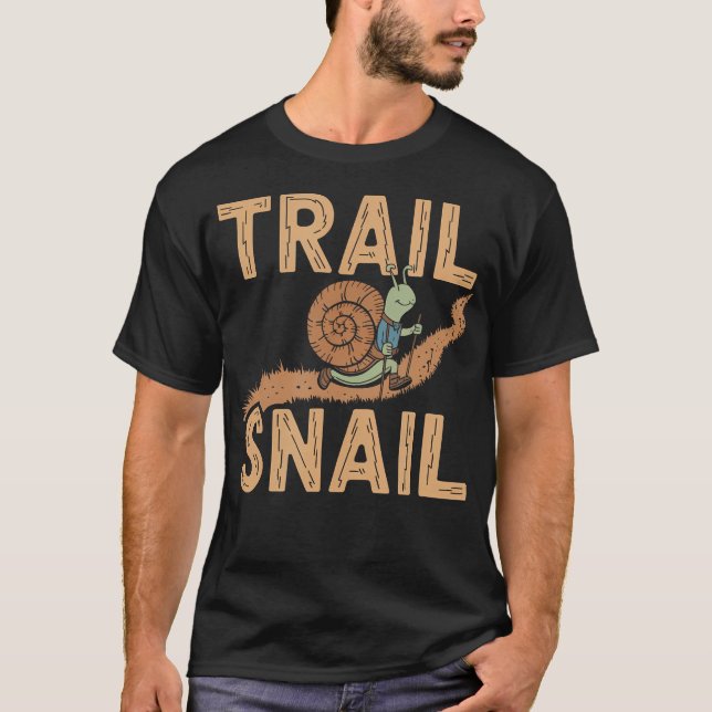 Trail Snail - Rolig vandring klätterpunsch T Shirt (Framsida)