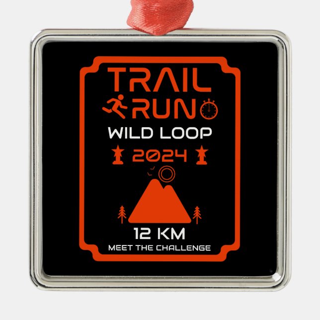 Trail Springa Competition Award Julgransprydnad Metall (Framsidan)