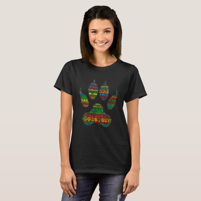 TrailDog skjorta Paw2 Tee Shirt (Hel framsida)
