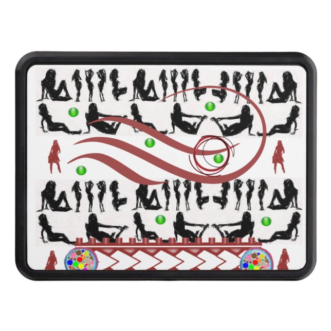 Trailer Hitch Cover 2’ Women Dancing Dragkroksskydd (Framsidan)