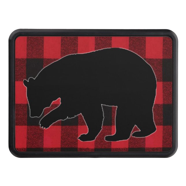 Trailer Hitch Red Buffalo Play Bear Black Dragkroksskydd (Framsidan)