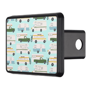 Trailer RV Vanlife Camping Mönster Dragkroksskydd