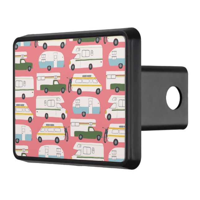 Trailer RV Vanlife Camping Mönster Dragkroksskydd (Vänster)