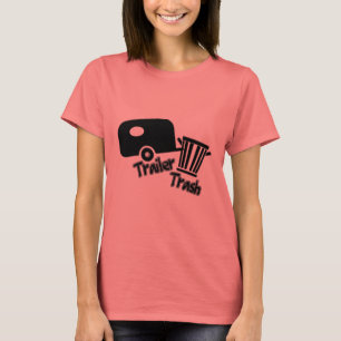 Trailerpark uppehälle!  Roliga släpsoporsymboler T-shirt