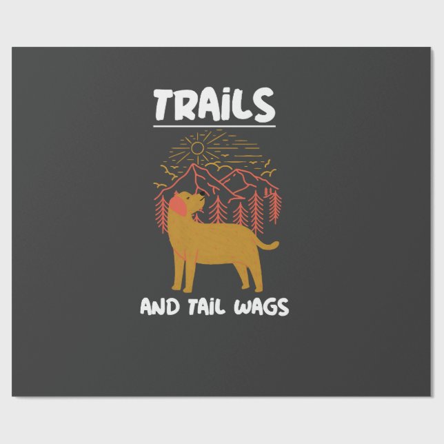 Trails and tail Wags Labrador Retriever Presentpapper (Platt)