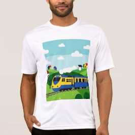 Train in the mountains t shirt