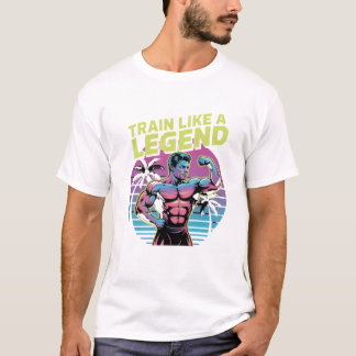 Train Like a Legend – Retro Gym Motivation Shirt  T