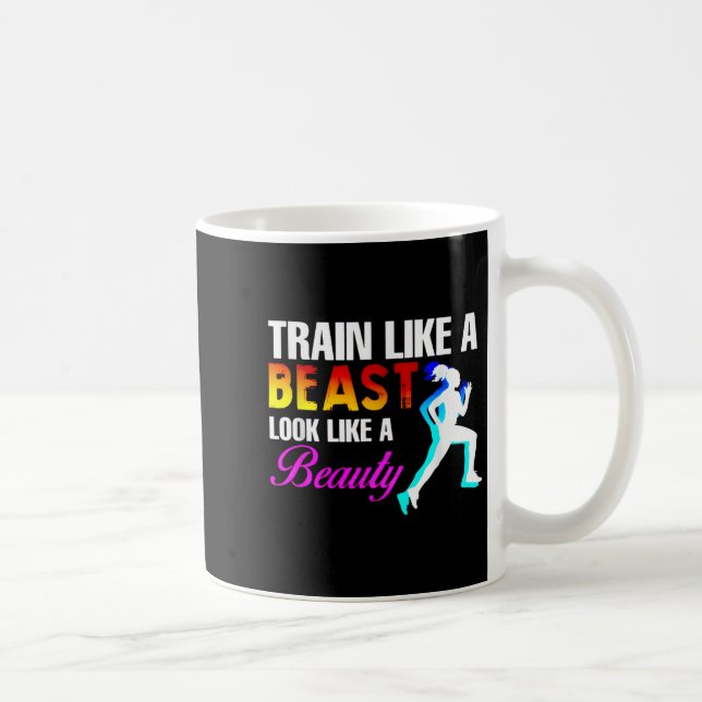 Train Like A Look Like A Beauty Fitness  Kaffemugg (Höger)