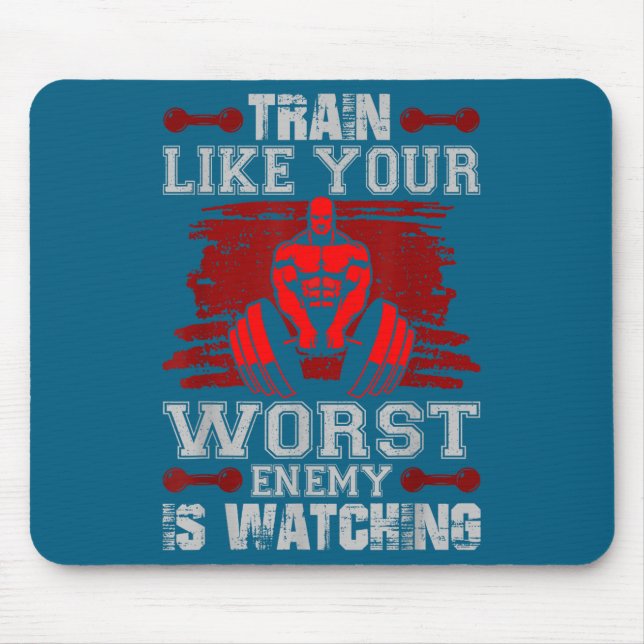 Train Like Your Worst Enemy Is Watching Fitness Mo Musmatta (Framsidan)