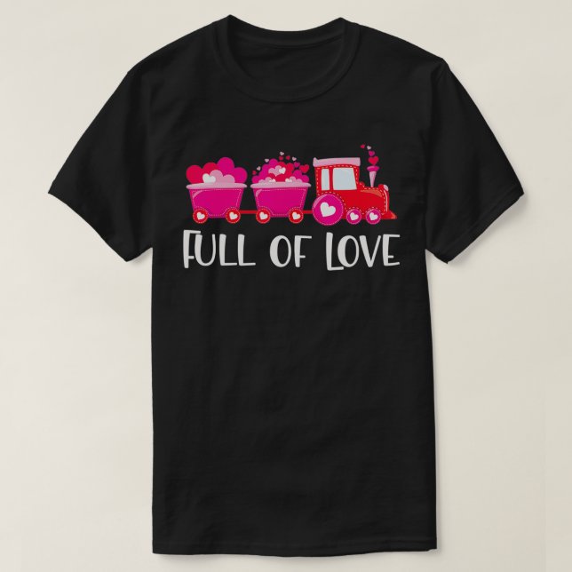 Train loads of Love Valentine's Day Gift for Women T Shirt (Design framsida)