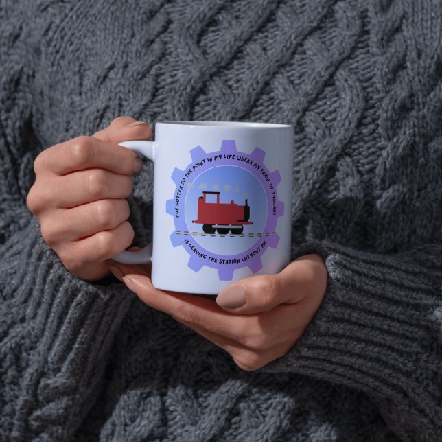 Train of thought has left the station without me mugg (Skapare uppladdad)