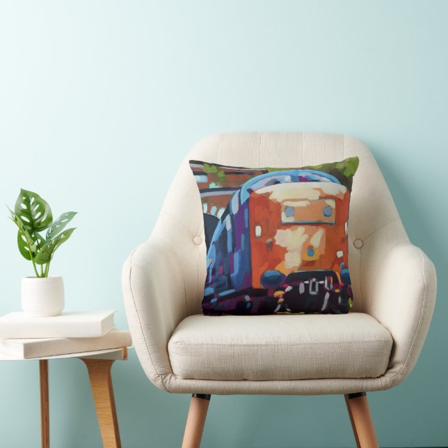 Train Pillow - Gift for Train Enthusiast Kudde (Stol)