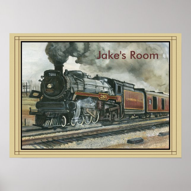 Train Poster with Border (Framsidan)