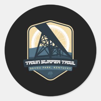 Train Surfer Trail - Devou Park, Kentucky  Runt Klistermärke