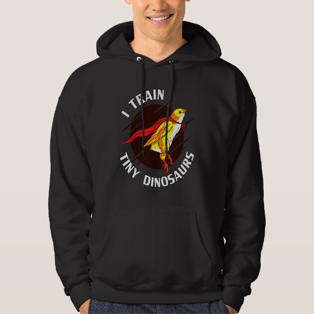Train Tiny Dinosaurs Chicken   Hoodie (Framsida)