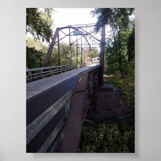 Train Track Bridge Steel Beam Poster (Framsidan)