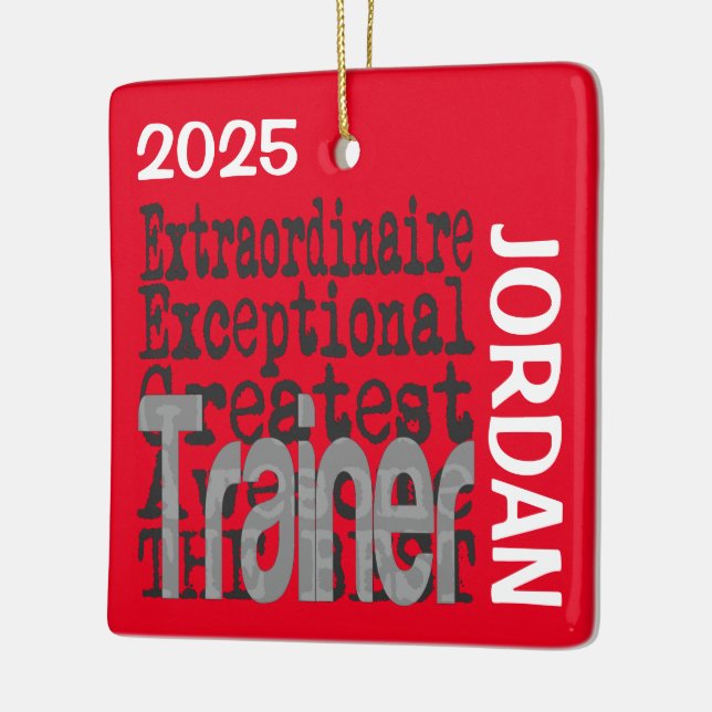 Trainer Extraordinaire CUSTOM Julgransprydnad Keramik (Vänster)