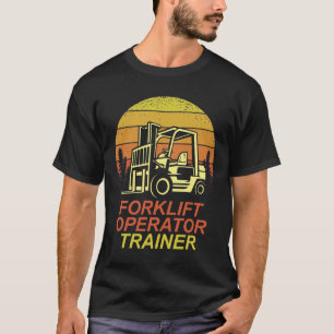 Trainer för forklift-operatör t shirt