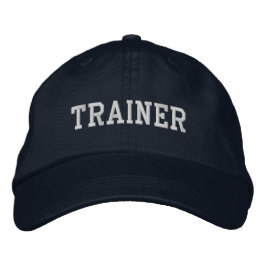 Trainer Red Anpassningsbar Embroired Baseball Hat Broderad Keps