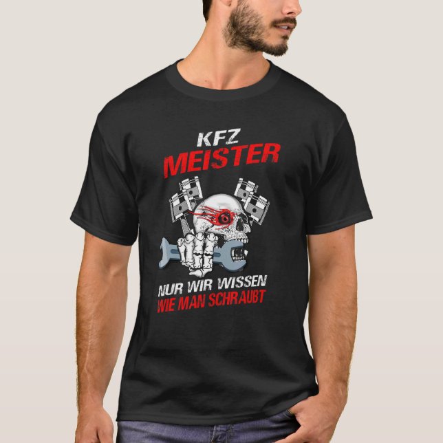Trainers Car Mechanics Car Master Workshop Ladder T Shirt (Framsida)