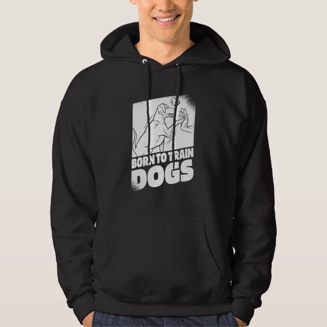 Training High Five Animal Behaviorist   Dog Traine Hoodie (Framsida)