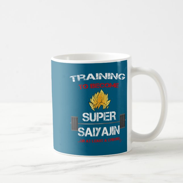 Training To Become A Super Saiyajin - Fun Fitness  Kaffemugg (Höger)