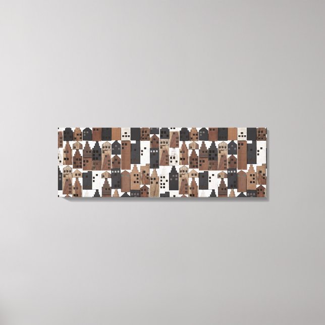 Träinlindad duk canvastryck (Framsida)