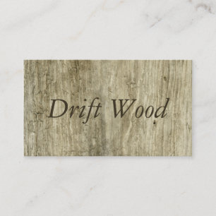Träinspirerat strandträ för naturlig Driftwood Visitkort