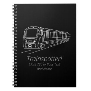 Trainspotter klass 720 Brittiska Tåg-järnvägen Anteckningsbok