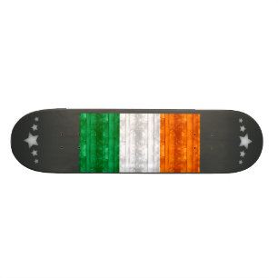 Träirländsk flagga skateboard bräda 20,5 cm