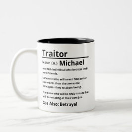 Traitor-definition Två-Tonad Mugg