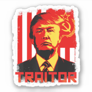 Traitor In Chief President Trump Anti Biden Klistermärken