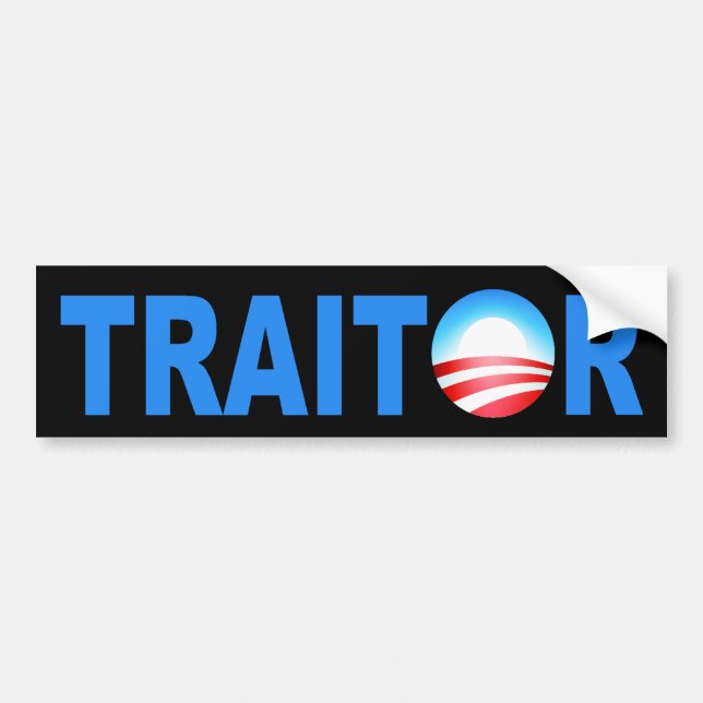 TRAITOR Obama Bildekal (Framsidan)