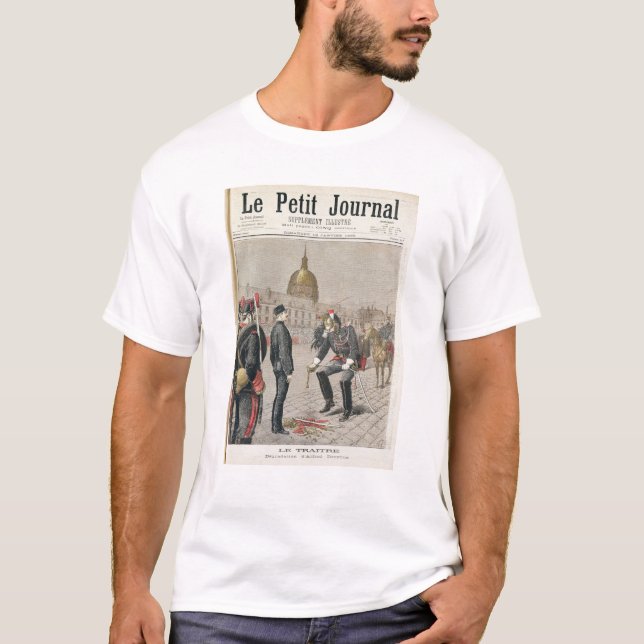 Traitoren degraderingen av Alfred Dreyfus T Shirt (Framsida)