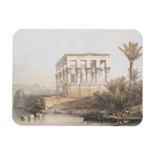Trajans kiosk, hypaetralisklaan vid Philae Egypten Magnet