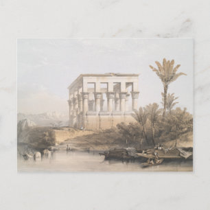 Trajans kiosk, hypaetralisklaan vid Philae Egypten Vykort