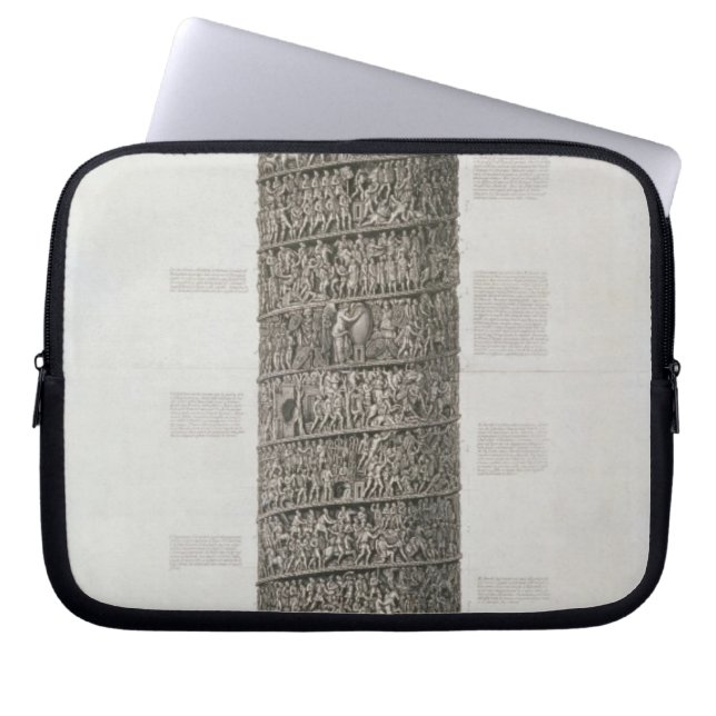 Trajans kolonn (gravyr) laptop sleeve (Framsidan)