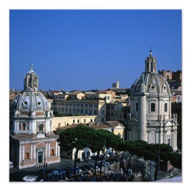 Trajans kolonn Rom-Italien Fototryck (Framsidan)