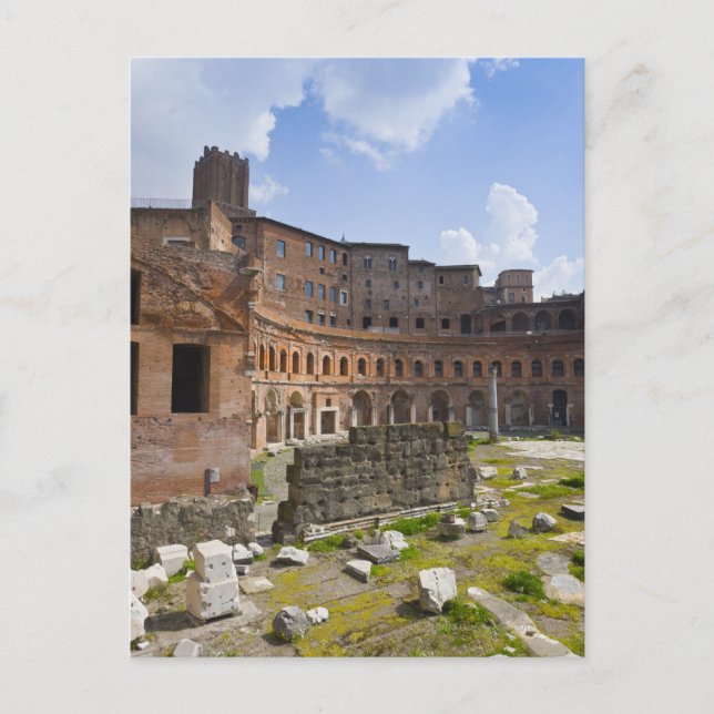 Trajans marknadsför (latin: Mercatus Traiani, Vykort (Framsida)