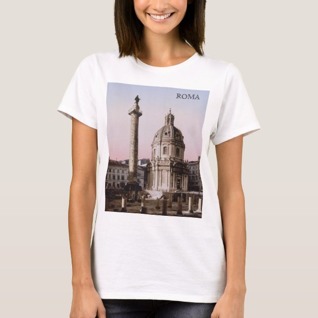 Trajans pelare i Rom (1900) T Shirt (Framsida)