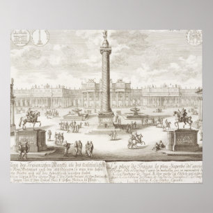 Trajans Square Rom, från Entwurf einer historis Poster