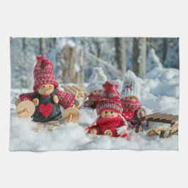 Träjulfiber Kökshandduk